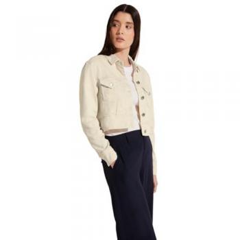Street One Femme Short Denim Jacket Beige Taille 44
