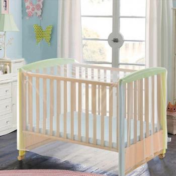 White Mesh Baby Crib Cover