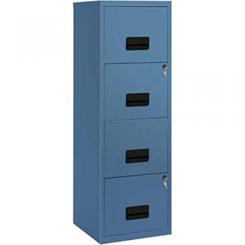 Meuble de rangement métal bleu Pierre Henry