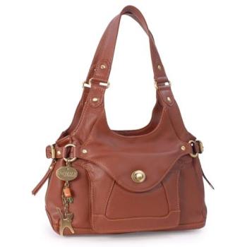 Roxanna Medium Tan Leather Shoulder Bag – Catwalk Collection