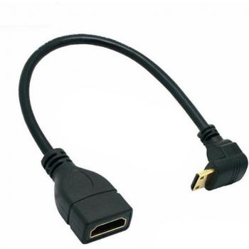 Adaptateur HDMI mini coudé pour PC