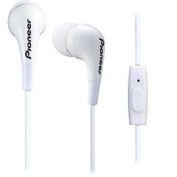 Pioneer SE‑CL502T Mikrofon‑Kopfhörer in Weiß – Für Smartphones (iOS & Android)