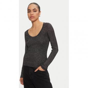 HUGO Sunessya Strickpullover, Slim Fit, Schwarz, XL