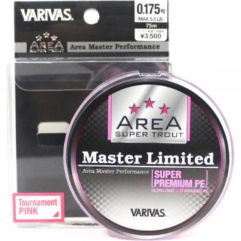 Varivas Linea PE 75m 0,175 Master Area Trota Limitata 5,5lb (4926) Roz