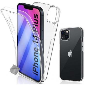 Housse Silicium Transparente pour iPhone 14 Plus (360°)