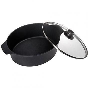 Gusseisenbräter Woll Diamond Lite mit Glasdeckel, induktionsgeeignet