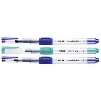 MILAN CAJA 3 PINCELES CON DEPÓSITO RECARGABLE PARA AGUA MILÁN