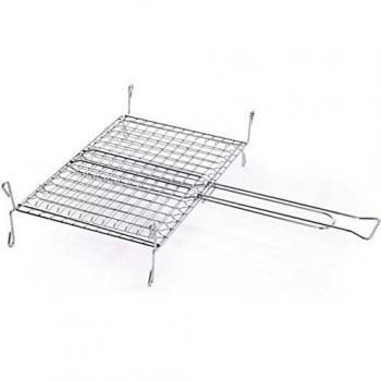 VERDELOOK Grill per Cottura con Piedini, dimensioni: 35x40 cm, realizzato in Acciaio Inox
