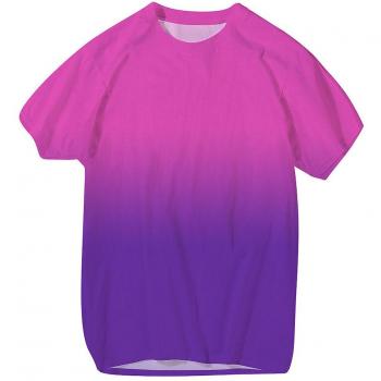 T-shirt Dégradé pour Homme 3XL Rose Slim Allthemen