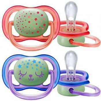Philips Avent Pacifiers 0-6 months Ultra Air Pink Symmetrical