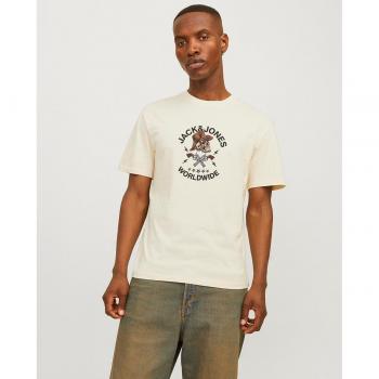 Jack & Jones Buttercream Seven Skull T-Shirt