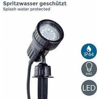 Éclairage de jardin LED GU10 3W avec piquet et filtres colorés