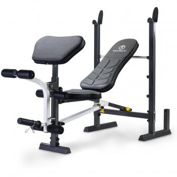 Marcy Black Folding Weight Bench and Rack Combo
