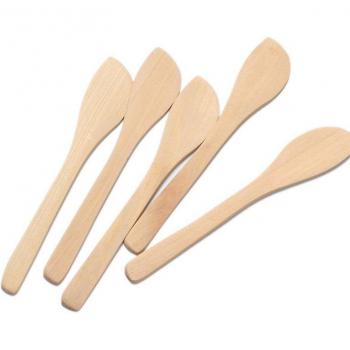 Pack 10 cuillères en bois, remplissage beurre d'arachide