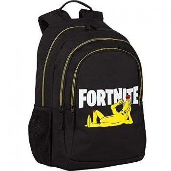 DAM. Fortnite Crazy Banana mochila primaria doble compartimento, de gran capacidad y adaptable a carro