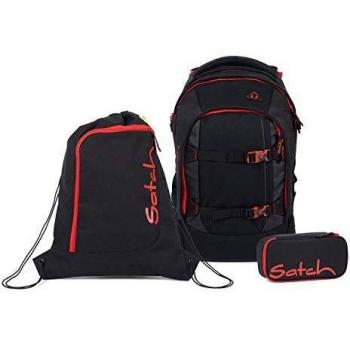 Schulrucksack‑Trio „Fire Phantom“ – Satch Pack Edition