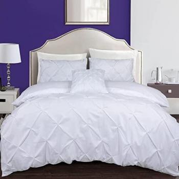 ASUBIE Premium Pintuck Duvet Cover Sets