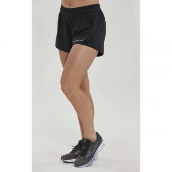 ELITE LAB Damen Laufshorts, schwarz, Größe 42, mit reflektierenden Akzenten