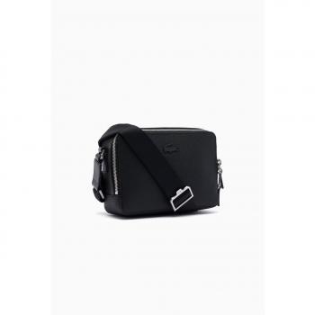 Maletín Lacoste Chantaco de piel negro