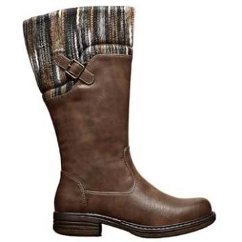 Camel‑Knit Tall Winter Boots – Ivachy Edition