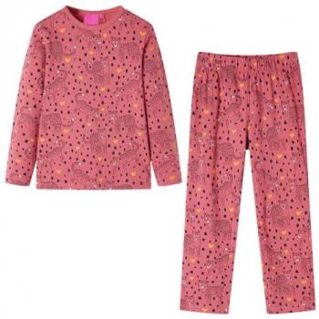 Pigiama per Bambina a Maniche Lunghe Rosa Antico 140