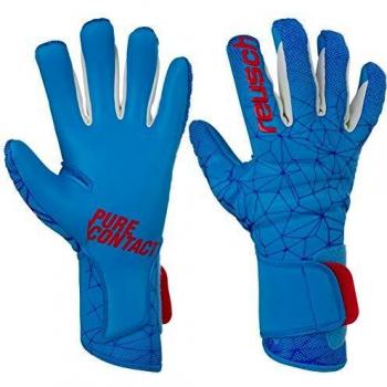 Pure Contact AX2 Herren-Torwarthandschuh Reusch, Weiß-Blau, 10