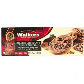 Walkers Shortbread Kekse mit Schokolade, 1er Pack (1 x 150 g)