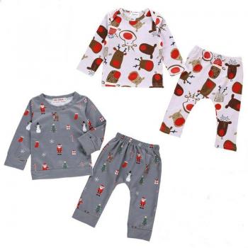 Xmas Baby Pajamas Set