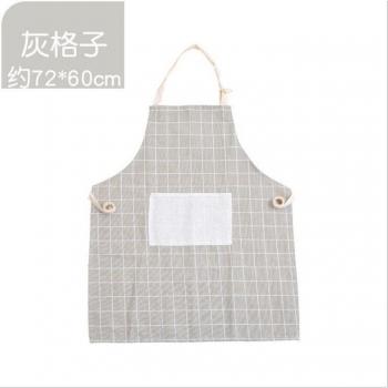 Tablier femme cuisine à motif rayé, poches pratiques
