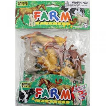 Pack de 8 Animaux de Ferme Farm Animals Set
