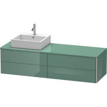 Duravit XS4914L9898, meuble sous lavabo 160x54,8 cm, 4 tiroirs, blanc laqué