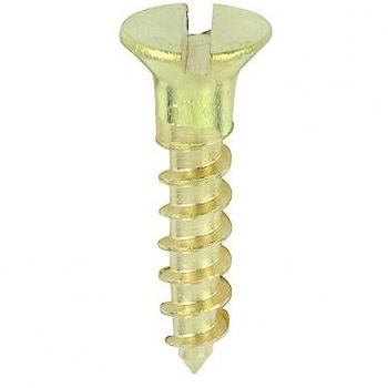 Timco Solid Brass Wood Screws with Countersink – 8 x 3/4 (200 Pack)