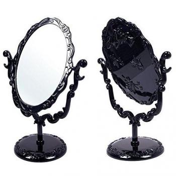 TR.OD Small Rose Mirror Stand – Rotating Gothic Desktop Black Butterfly