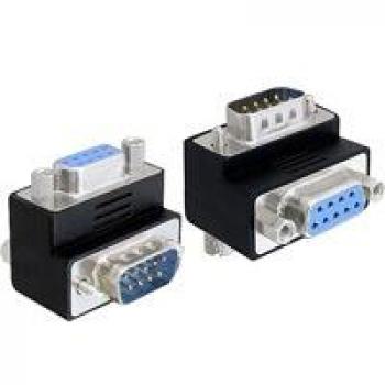 Delock DeLOCK Adapter Sub-D 9 Pin Stecker > Buchse 90 Grad gewinkelt