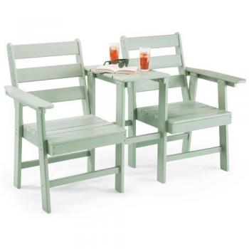 Green Jack & Jill Outdoor Bench
