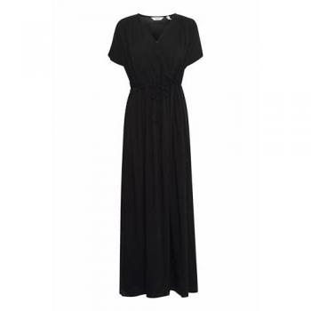 B.YOUNG MAXI DRESS 2 – Schwarzer Sommerkleid mit feinen Details