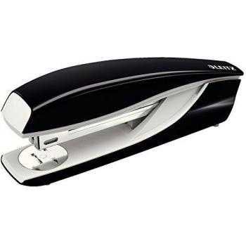 Leitz WOW Half Strip Stapler Metal 40 Sheet Black