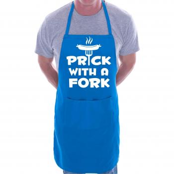 Grill & Giggle Blue Fork Apron