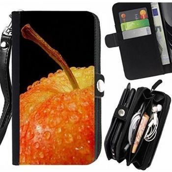 Cartera de cuero Peach Tech Galaxy Grand Prime Duos con ranuras de tarjeta