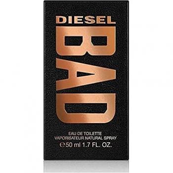 Diesel BAD, Eau de Toilette Spray, Perfume For Men, Woody Fragrance, 50ml