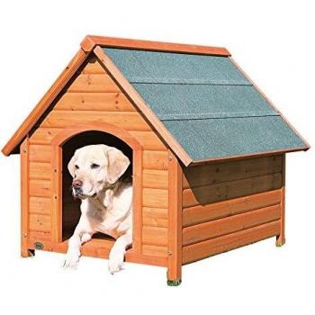 TRIXIE Cottage Dog House, Brown, Large, Peaked Roof