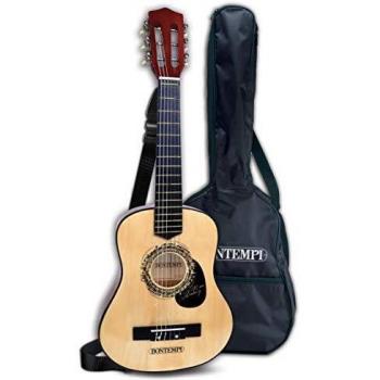 Bontempi guitare en bois 75 cm avec accessoires