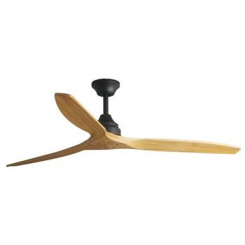 Ventilatore soffitto Faro Alo Grande in legno nero con motore DC a 6 velocità