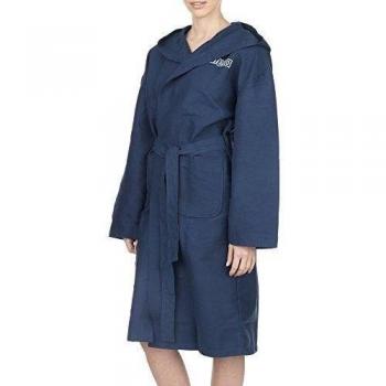 Accappatoio Unisex Arena Zeal Microfibra Navy White