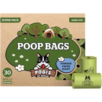 Pogi's Pet Supplies – Sacs à Crottes Fraîches, 30 rouleaux, 450 paquets