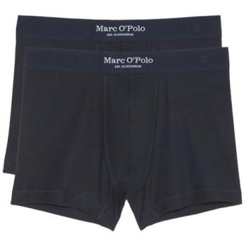 Marc O'Polo Herren Unterhosen 2er Pack Iconic Rib Retro Short Blau (L)