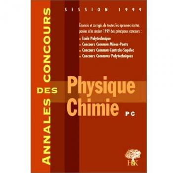 Physique et chimie PC session 1999