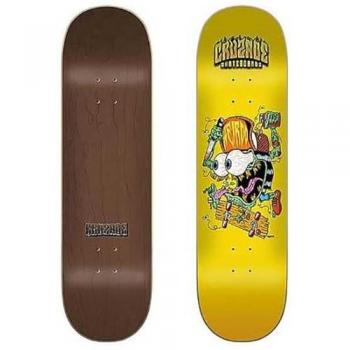 Cruzade Sketchy Is Fun Tabla de Skate 8.625 x 32.24, Estampado, Adultos Unisex, Multicolor, Talla Única