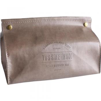 Soft PU Leather Tissue Holder