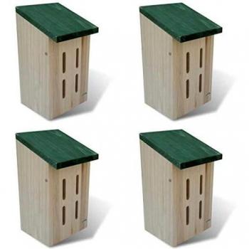 Cages pour papillons en bois vidaXL (set de 4)